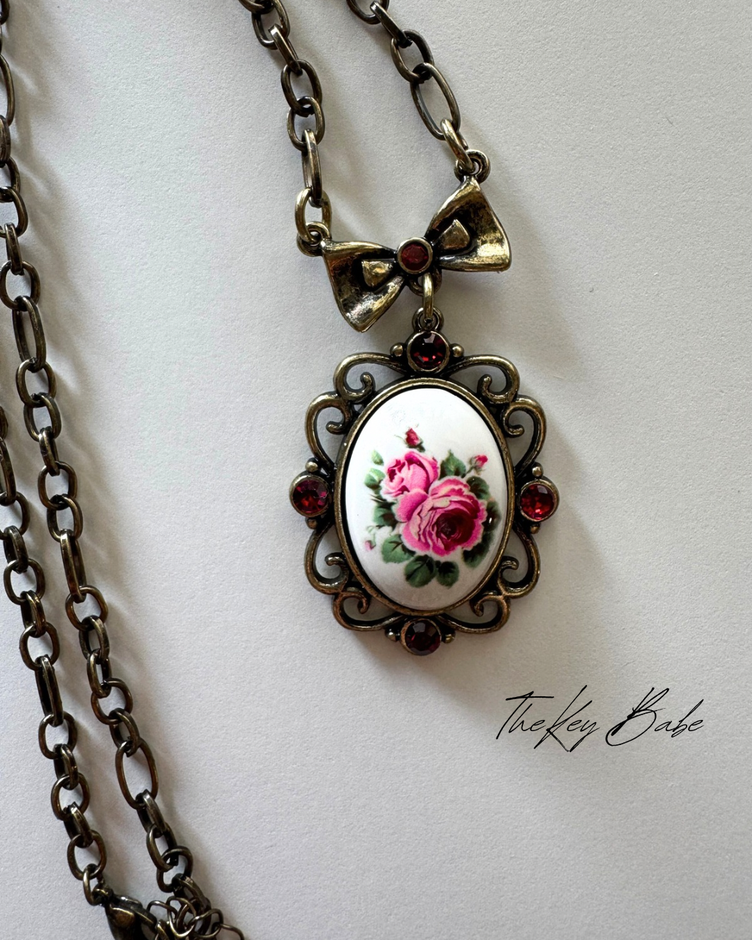 Coquette Rose necklace